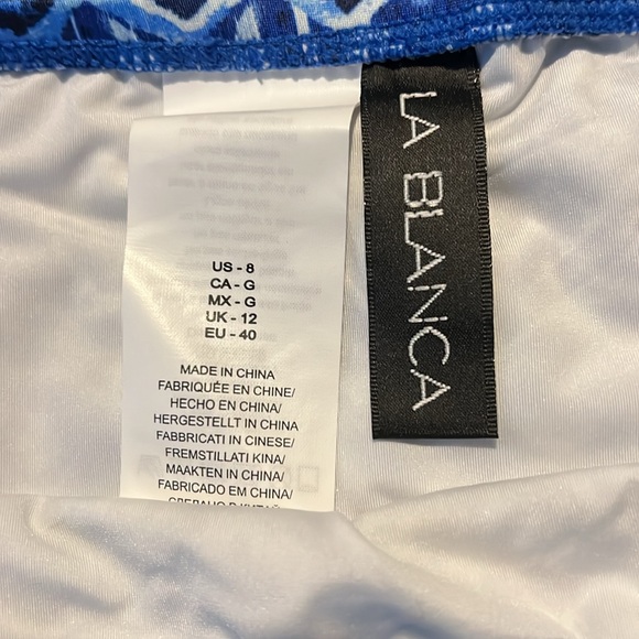 Womens Bikini Bottom Size 8 La Blanca Oasis Ikat New Swimwear - Picture 3 of 5